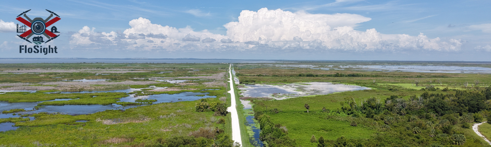 A photo of a Florida agricultural field with the FloSight logo